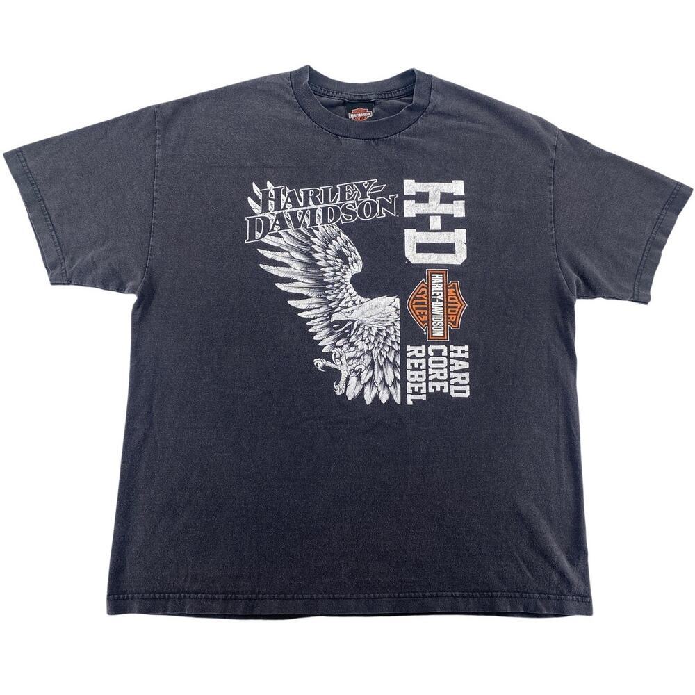 Harley Davidson New Orleans Louisiana Eagle Graphic T Shirt XL Black Biker